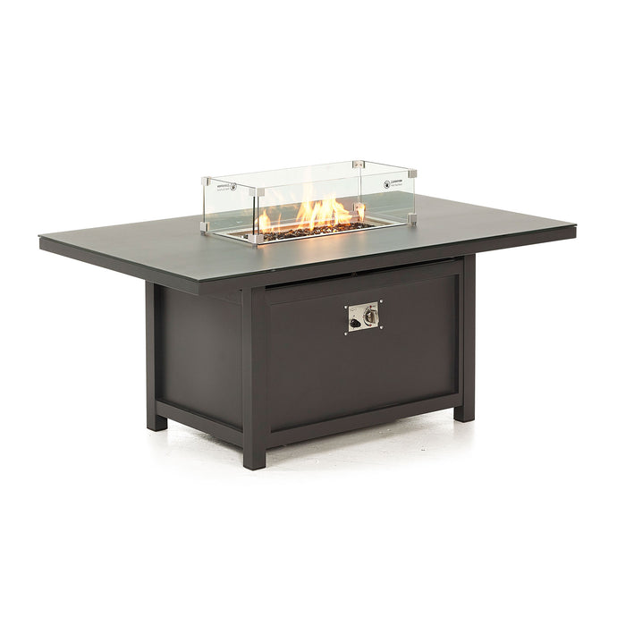 Nova - Vogue Rectangular Firepit Table - Grey