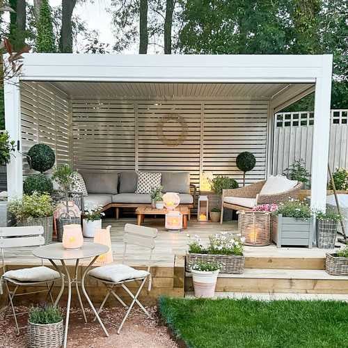 Titan Pergolas White Colour