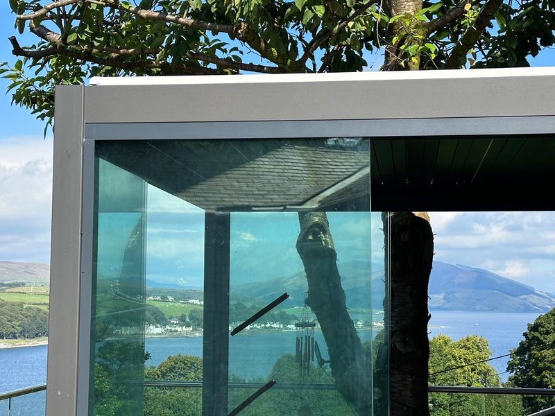 Load image into Gallery viewer, Nova - Titan Aluminium Pergola 4m x 3m Rectangular optional Glass Sliding Doors - Grey

