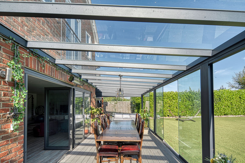 Load image into Gallery viewer, Deponti Skyline Aluminium Glass Sun Room Veranda Free Installation
