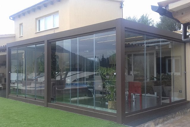 Load image into Gallery viewer, Seesky Bioclimatic Aluminium LED Motorised Pergola
