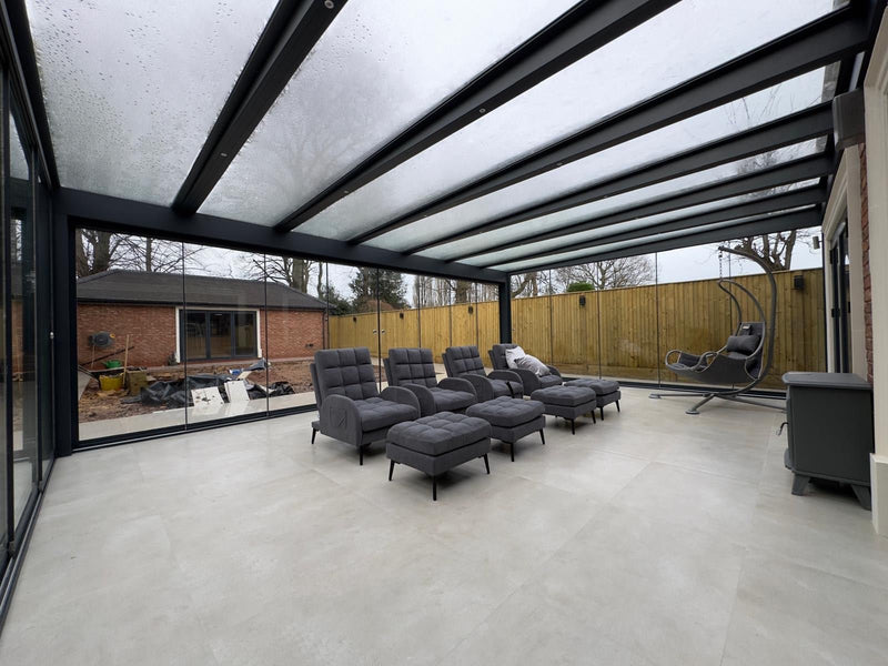 Load image into Gallery viewer, Skyview Cube Line Glass Sun Room Aluminium Veranda
