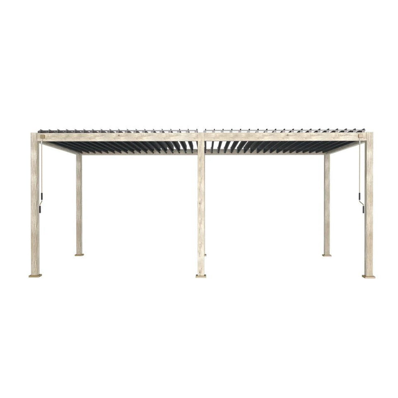 Load image into Gallery viewer, Titan Aluminium Pergola 2024 Model  Wood Effect 6m x 3m | Assembly Option
