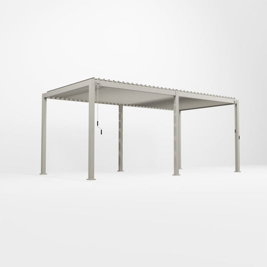 Titan 7.2m x 3.6m  Aluminium Pergola Pebble  | Assembly Option