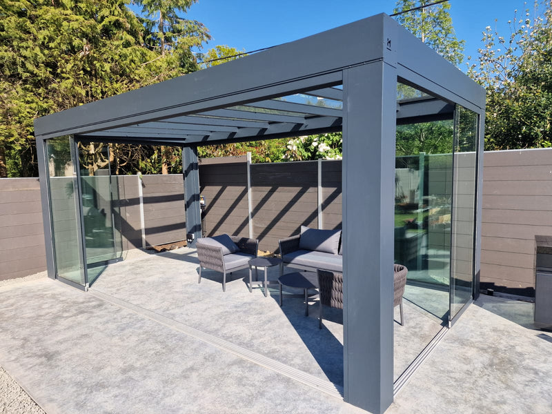 Load image into Gallery viewer, Ultraline Cube Aluminium Glass Sun Room Flat Roof Veranda
