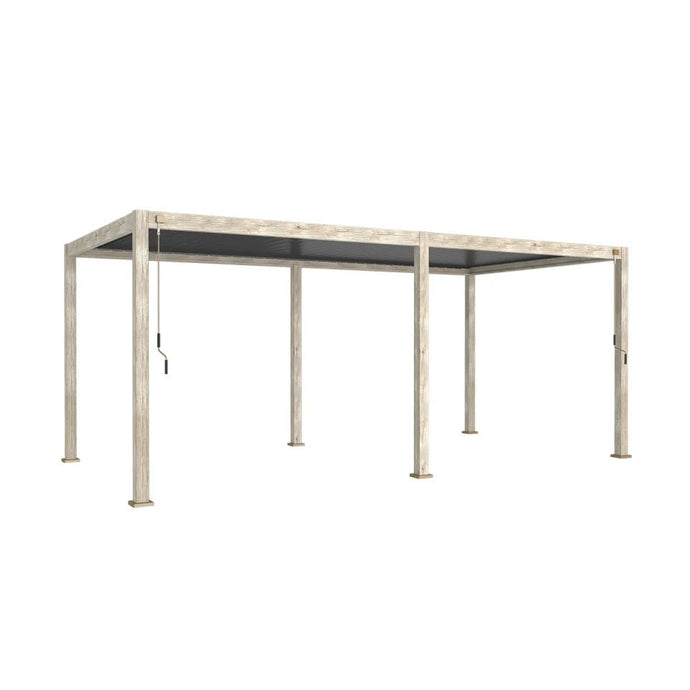 Titan Aluminium Pergola 2024 Model  Wood Effect 6m x 3m | Assembly Option