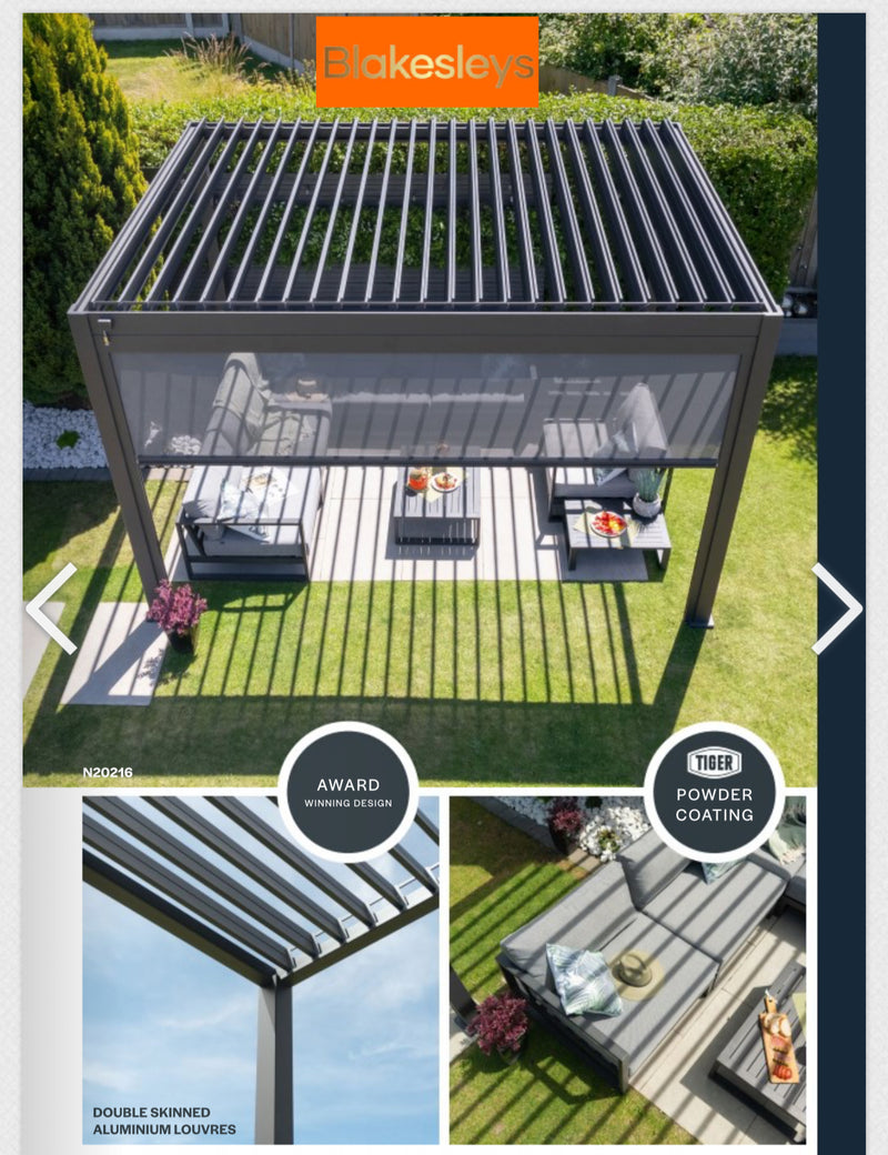 Load image into Gallery viewer, Titan Aluminium Pergola - 5.3x 3m Pergola - Grey
