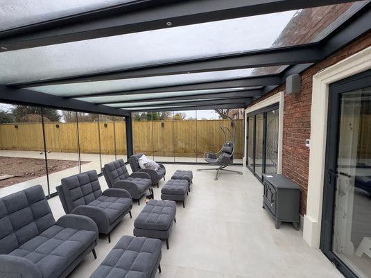 Skyview Cube Line Glass Sun Room Aluminium Veranda