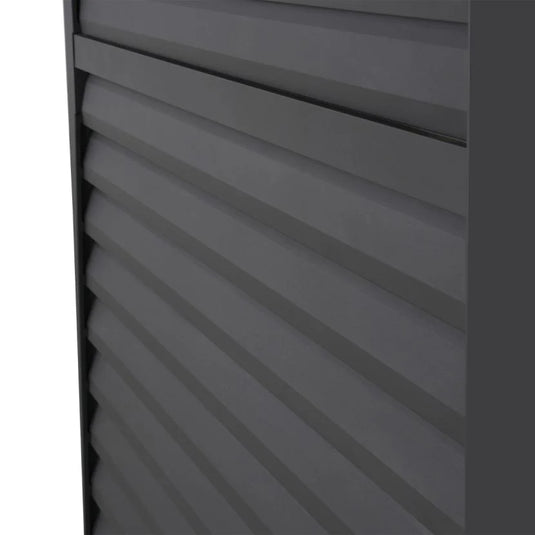 Nova - Titan 1.33m Aluminium Side Wall With Adjustable Louvres for 4m Titan Pergola - Grey