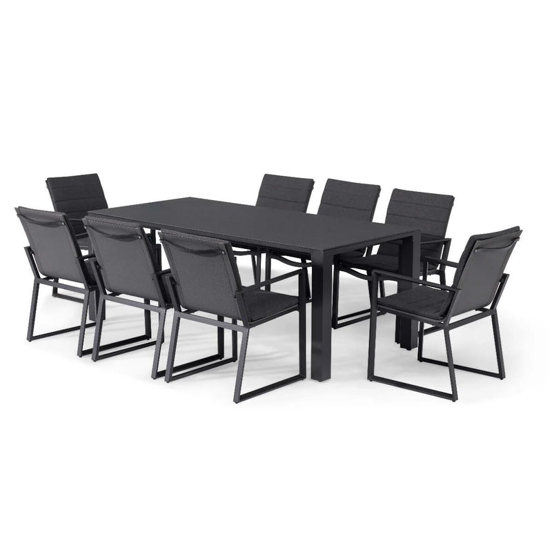 Load image into Gallery viewer, Maze - Manhattan 8 Seat Rectangular Aluminium Dining Set
