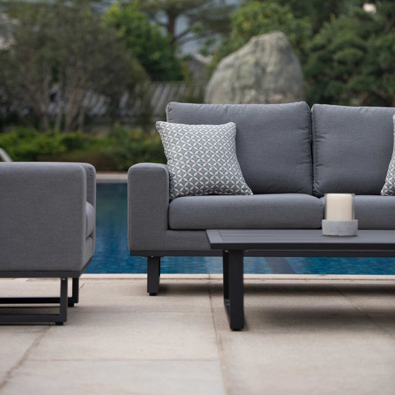 Load image into Gallery viewer, Maze - Outdoor Fabric Ethos 3 Seat Sofa Set - Flanelle
