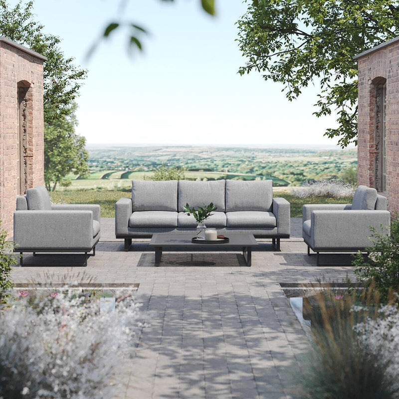 Load image into Gallery viewer, Maze - Outdoor Fabric Ethos 3 Seat Sofa Set - Flanelle
