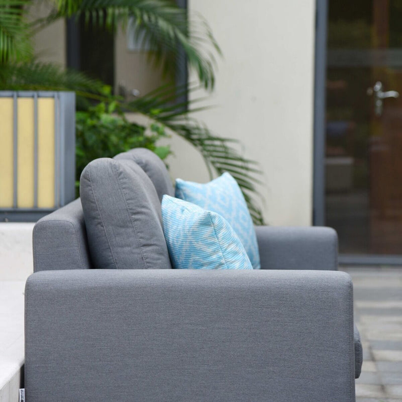 Load image into Gallery viewer, Maze - Outdoor Fabric Ethos 2 Seat Sofa Set - Flanelle
with Square Coffee Table
