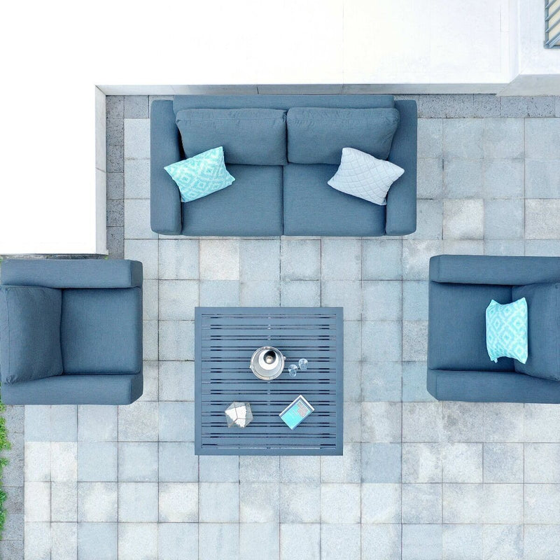 Load image into Gallery viewer, Maze - Outdoor Fabric Ethos 2 Seat Sofa Set - Charcoal
with Square Coffee Table
