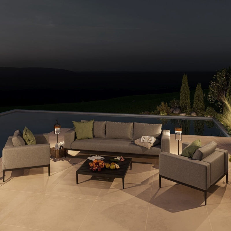 Load image into Gallery viewer, Maze - Outdoor Fabric Eve 3 Seat Sofa Set - Flanelle
