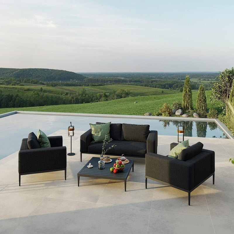 Load image into Gallery viewer, Maze - Outdoor Fabric Eve 2 Seat Sofa Set - Charcoal
