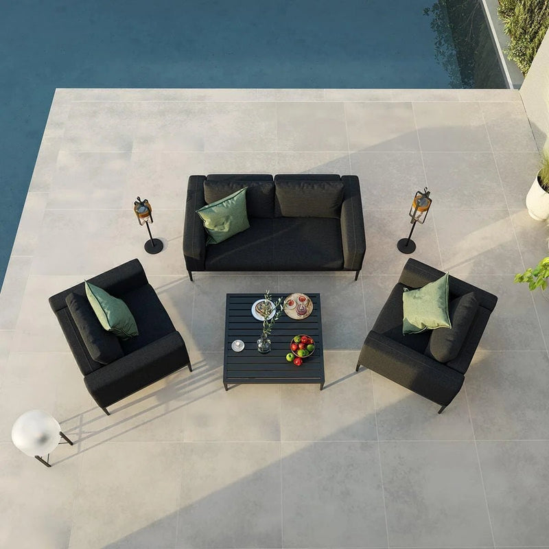 Load image into Gallery viewer, Maze - Outdoor Fabric Eve 2 Seat Sofa Set - Charcoal
