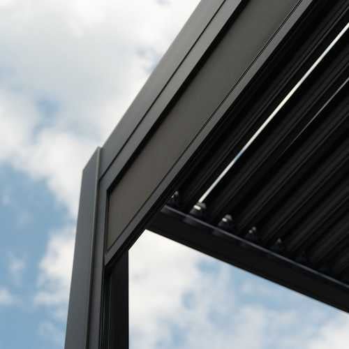 Titan Pull Down Screen for 2.6m pergola Grey