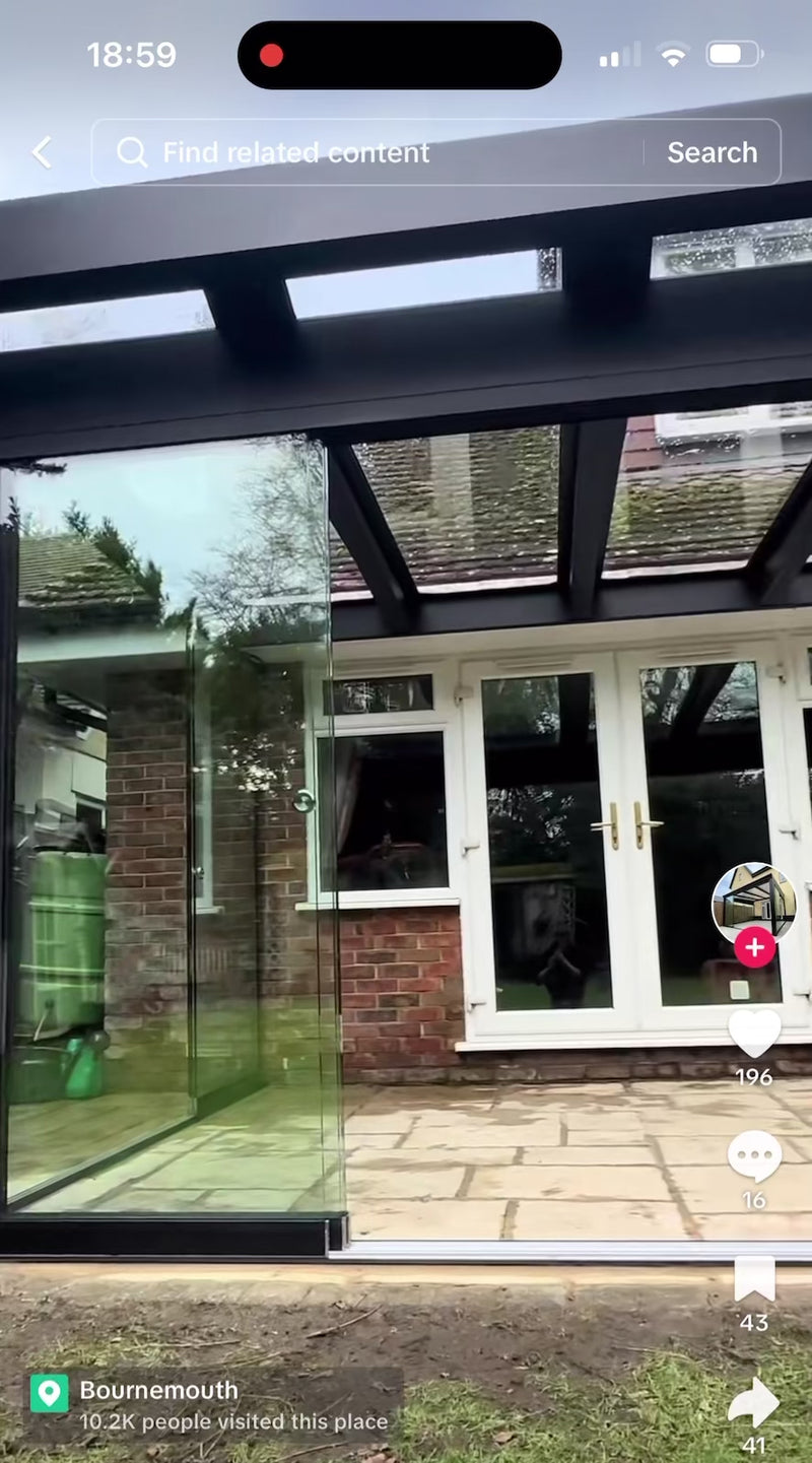 Load and play video in Gallery viewer, SkyView Pro Aluminium Glass Room Veranda Glass Roof
