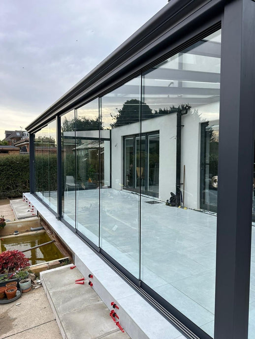 Skyline Aluminium Glass Sun Room Veranda Glass Doors