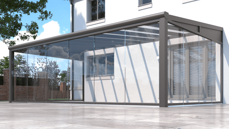 Load image into Gallery viewer, Deponti Skyline Aluminium Glass Sun Room Veranda Free Installation
