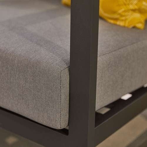 Nova  Alessandria 2 x 3 Seat Sofa Set - Aluminium Garden Furniture Set - Grey