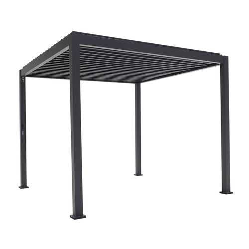 Nova - Proteus Aluminium Pergola - 3m x 3m Square - Grey