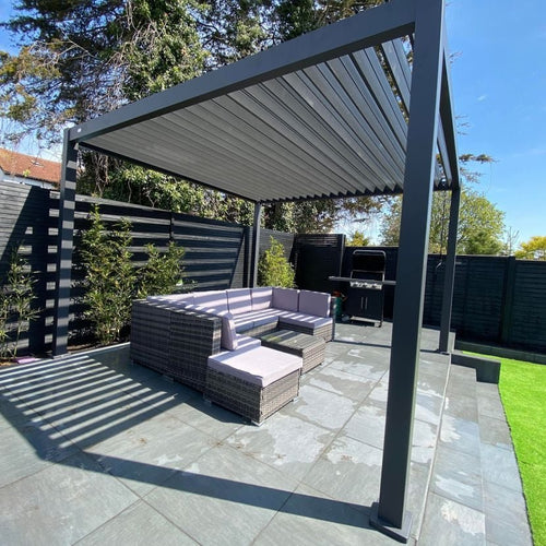 Nova Titan Aluminium Pergola - 3.6m x 3.6m Square  New Model | Assembly Option