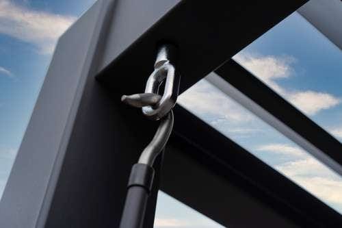 Load image into Gallery viewer, Nova Titan Aluminium Pergola 6m x 3m Rectangular with Glass sliding Doors - Grey
