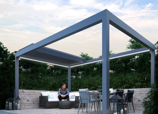 Deponti Pinela Deluxe Aluminium Pergola Retractable Roof