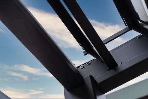 Nova Titan Aluminium Pergola 6m x 3.6m Rectangular optional Glass sliding Doors - Grey
