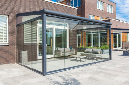 Deponti Bosco Aluminium Glass Doors Veranda Free Installation