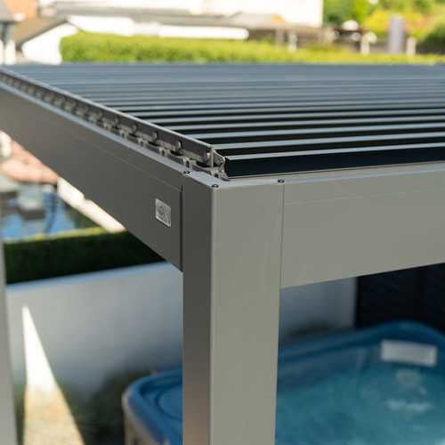 Nova - Proteus Aluminium Pergola - 3m x 3m Square - Grey