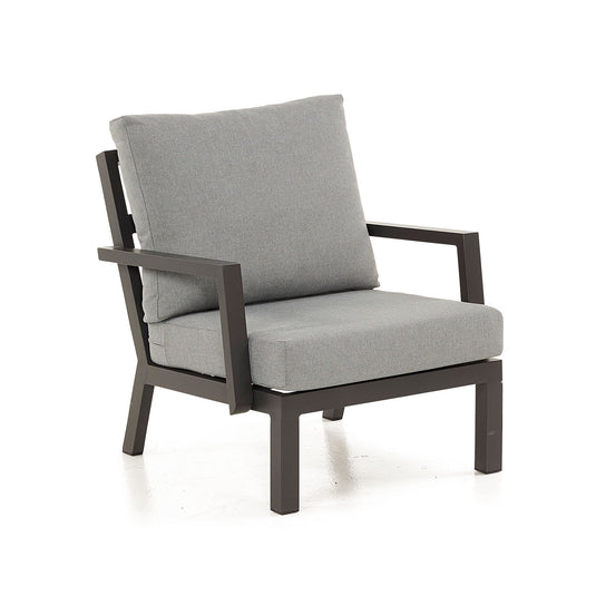 Nova - Vogue Aluminium Lounge Chair - Grey